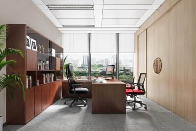 现代经理办公室3D模型下载